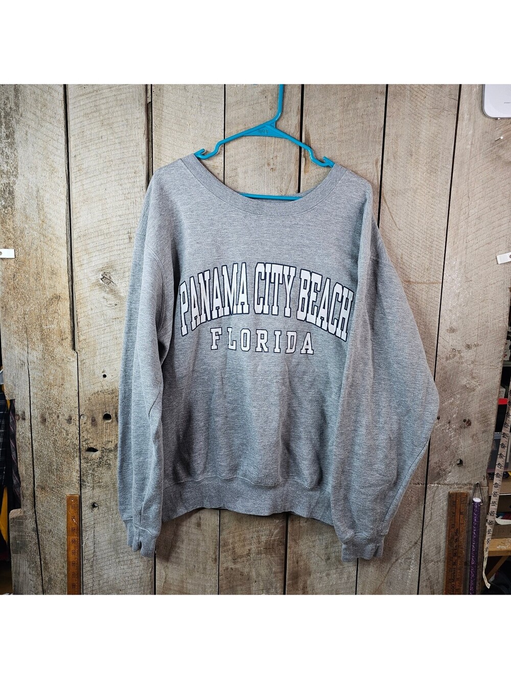 Pacific & Co Panama City Beach Florida Sweatshirt Women's X-Large Gray Crew Neck